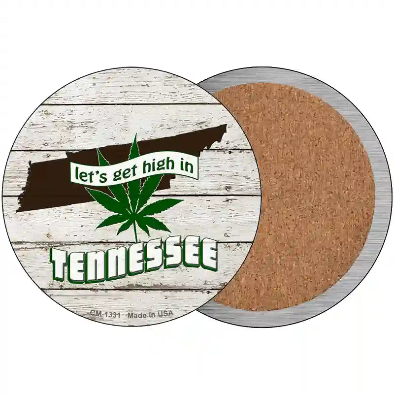 Lets Get High In Tennessee Novelty Metal Circle 3.5" (CC)