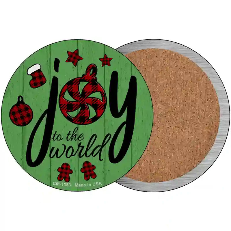 Joy To The World Novelty Metal Circular Sign 3.5" (CC)