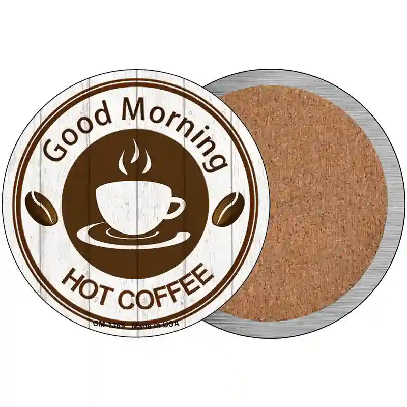 Good Morning Novelty Metal Circular Sign 3.5" (CC)