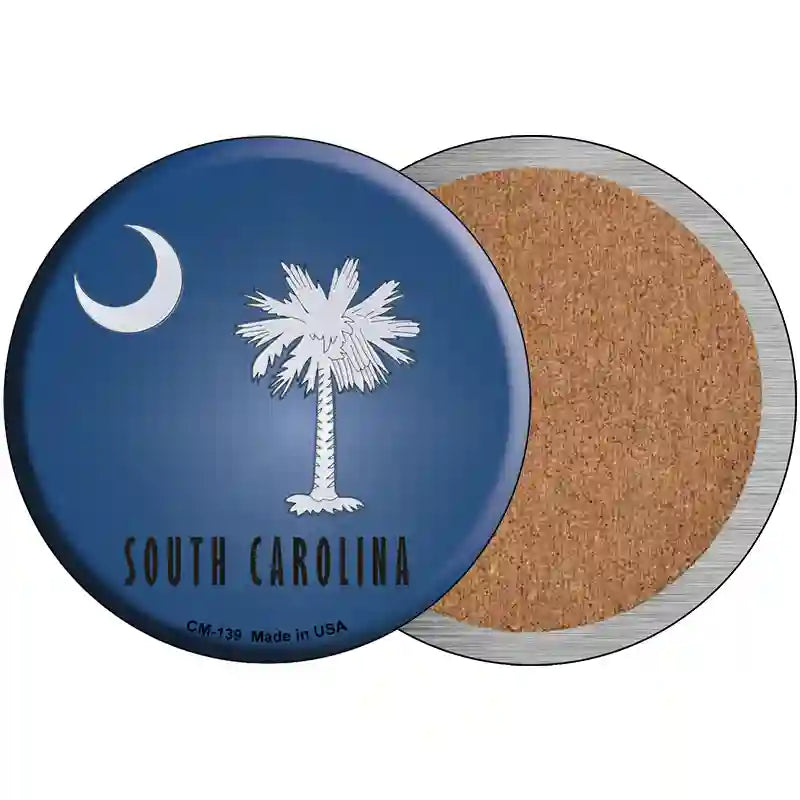 South Carolina State Flag Metal Circular Sign 3.5" (CC)