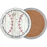 Baseball Quote Novelty Metal Circular Sign 3.5" (CC)