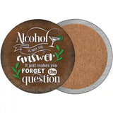 Forget The Question Novelty Metal Circular Sign 3.5" (CC)