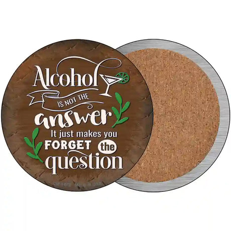 Forget The Question Novelty Metal Circular Sign 3.5" (CC)