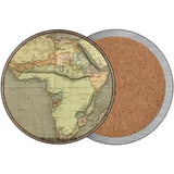 Africa Map Novelty Metal Circle Sign 3.5" (CC)