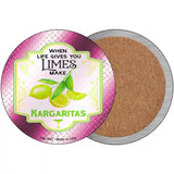 Make Margaritas Pink Novelty Metal Circle Sign 3.5" (CC)