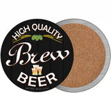 High Quality Brew Beer Novelty Metal Circular Sign 3.5" (CC)