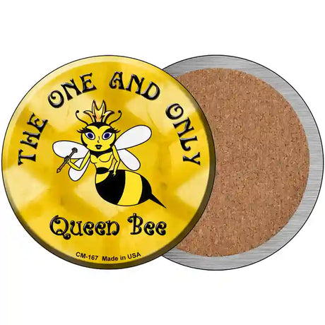 The One and Only Queen Bee Metal Circular Sign 3.5" (CC)