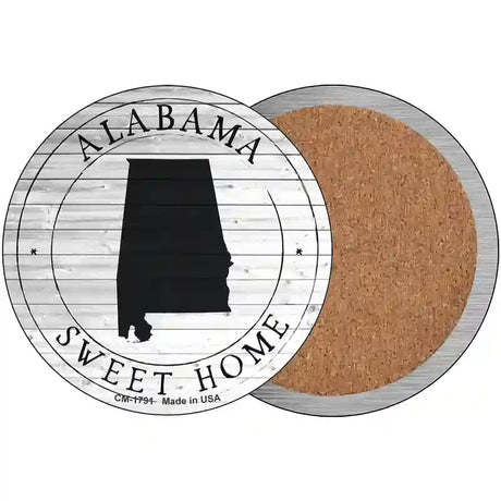 Alabama Sweet Home Novelty Metal Circle Sign C-1791 3.5" (CC)