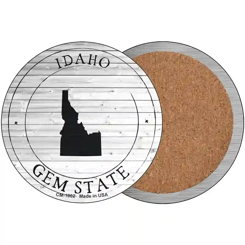 Idaho Gem State Novelty Metal Circle Sign C-1802 3.5" (CC)