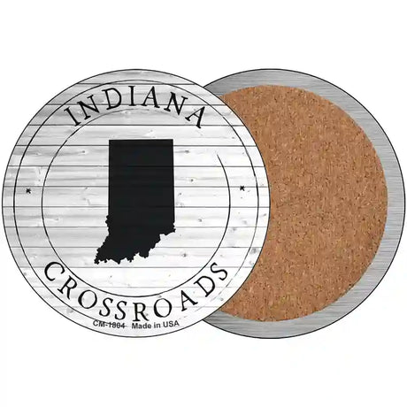 Indiana Crossroads Novelty Metal Circle Sign C-1804 3.5" (CC)