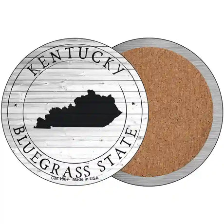 Kentucky Bluegrass State Novelty Metal Circle Sign C-1807 3.5" (CC)