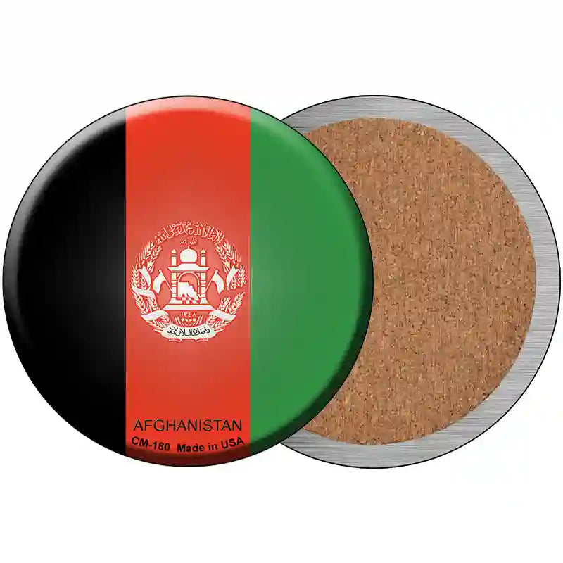 Afghanistan Country Novelty Metal Circular Sign 3.5" (CC)