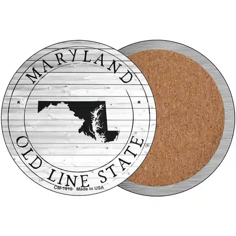 Maryland Old Line State Novelty Metal Circle Sign C-1810 3.5" (CC)