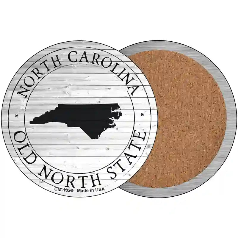 North Carolina Old North State Novelty Metal Circle Sign C-1823 3.5" (CC)