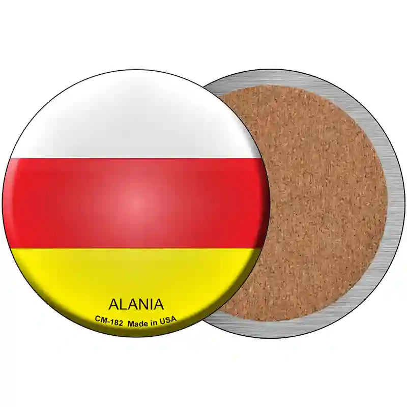 Alania Country Novelty Metal Circular Sign 3.5" (CC)