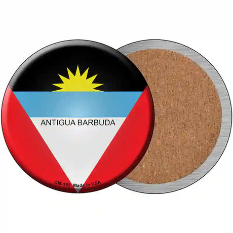 Antigua Barbuda Novelty Metal Circular Sign 3.5" (CC)