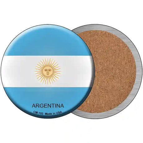 Argentina Novelty Metal Circular Sign 3.5" (CC)