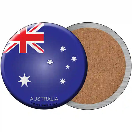 Australia Novelty Metal Circular Sign 3.5" (CC)