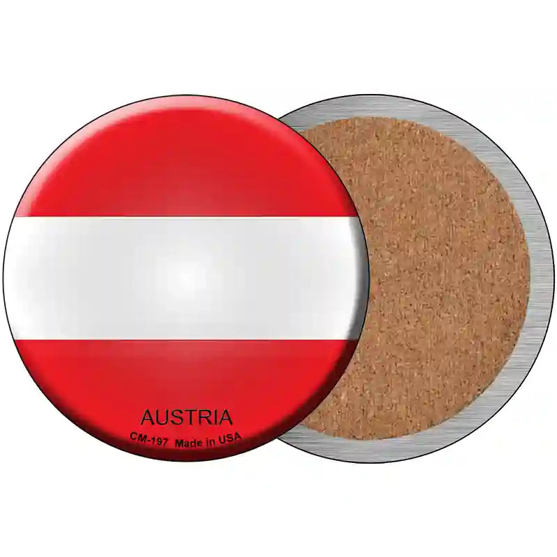 Austria Novelty Metal Circular Sign 3.5" (CC)