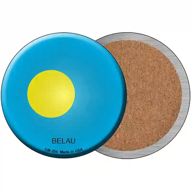Belau Country Novelty Metal Circular Sign 3.5" (CC)