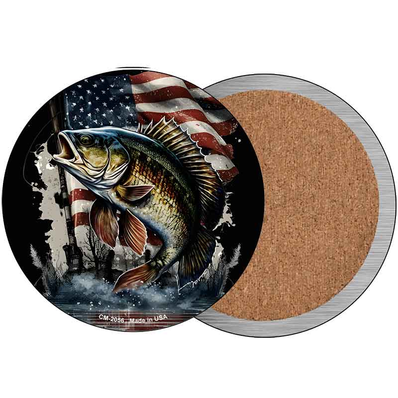 American Bass Novelty Circle Coaster Set of 4 CC-2056