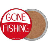 Gone Fishing Novelty Metal Circular Sign C-2060