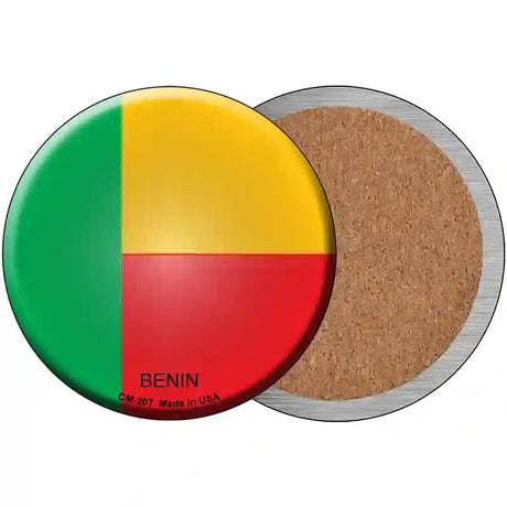 Benin Country Novelty Metal Circular Sign 3.5" (CC)