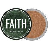 Faith Bible Verse Novelty Metal Circular Sign C-2105