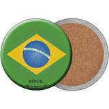 Brazil Country Novelty Metal Circular Sign 3.5" (CC)