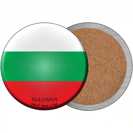 Bulgaria Country Novelty Metal Circular Sign 3.5" (CC)