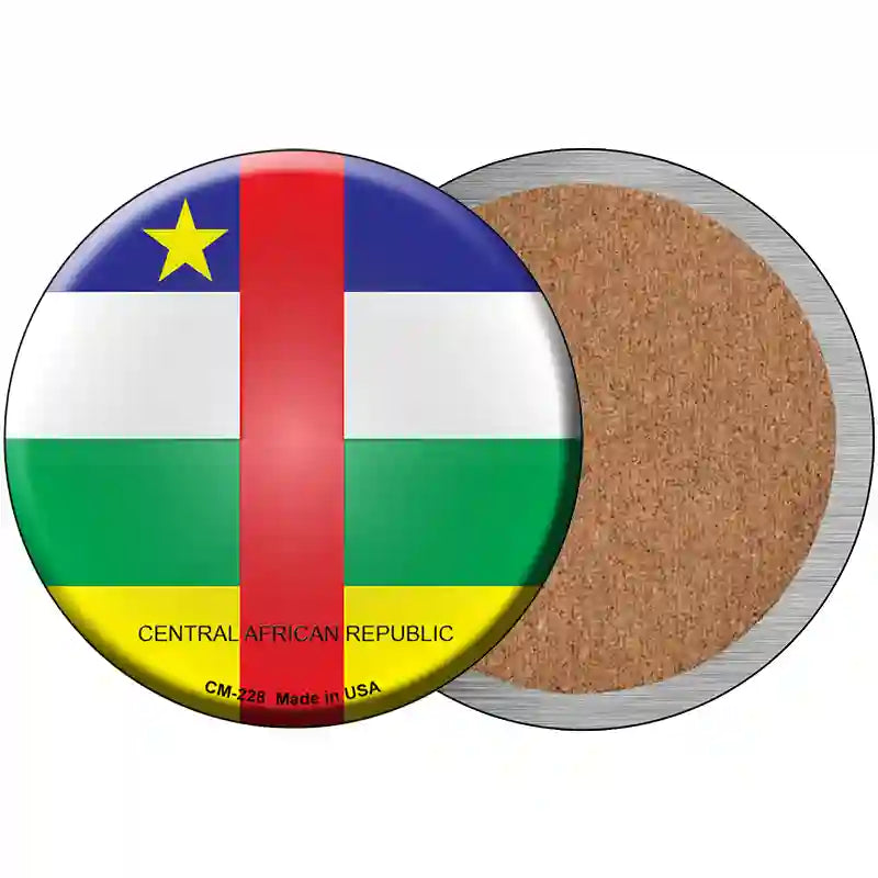 Central African Republic Country Novelty Metal Circular Sign 3.5" (CC)