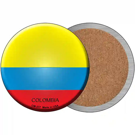 Colombia Country Novelty Metal Circular Sign 3.5" (CC)