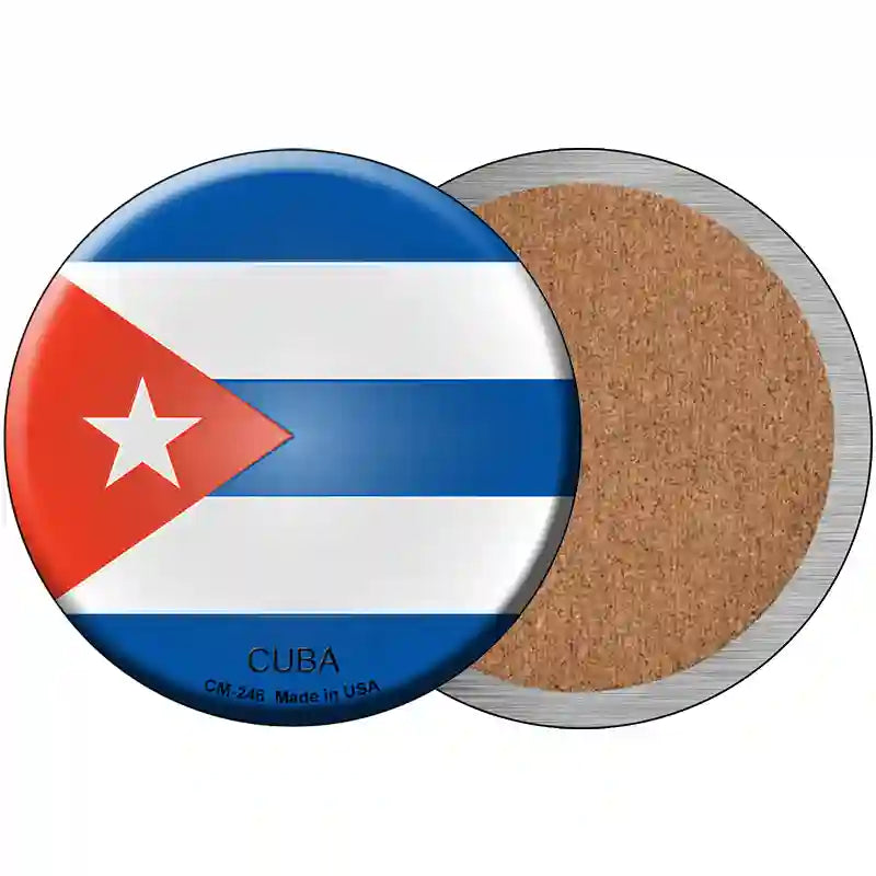 Cuba Country Novelty Metal Circular Sign 3.5" (CC)