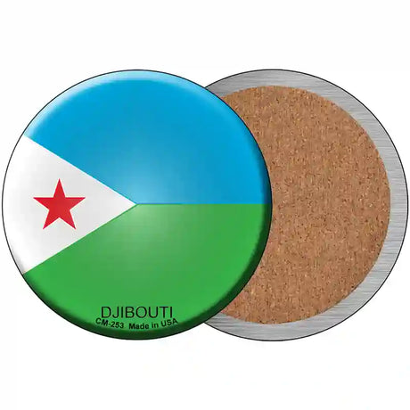 Djibouti Country Novelty Metal Circular Sign 3.5" (CC)