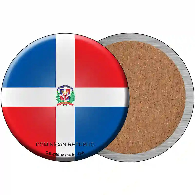 Dominican Republic Country Novelty Metal Circular Sign 3.5" (CC)