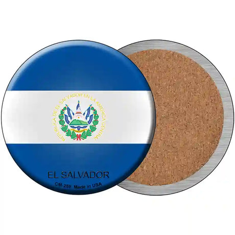 El Salvador Country Novelty Metal Circular Sign 3.5" (CC)