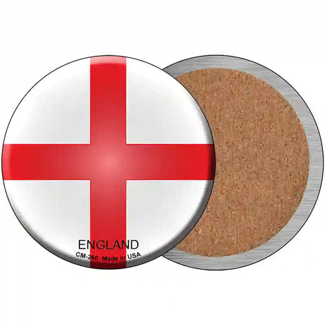 England Country Novelty Metal Circular Sign 3.5" (CC)