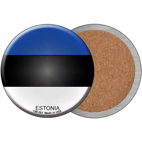 Estonia Country Novelty Metal Circular Sign 3.5" (CC)