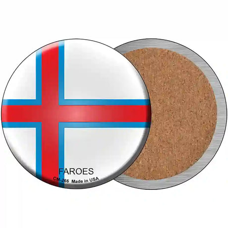 Faroes Country Novelty Metal Circular Sign 3.5" (CC)