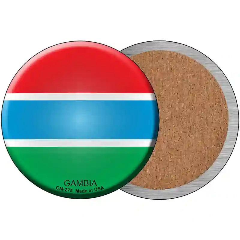 Gambia Country Novelty Metal Circular Sign 3.5" (CC)