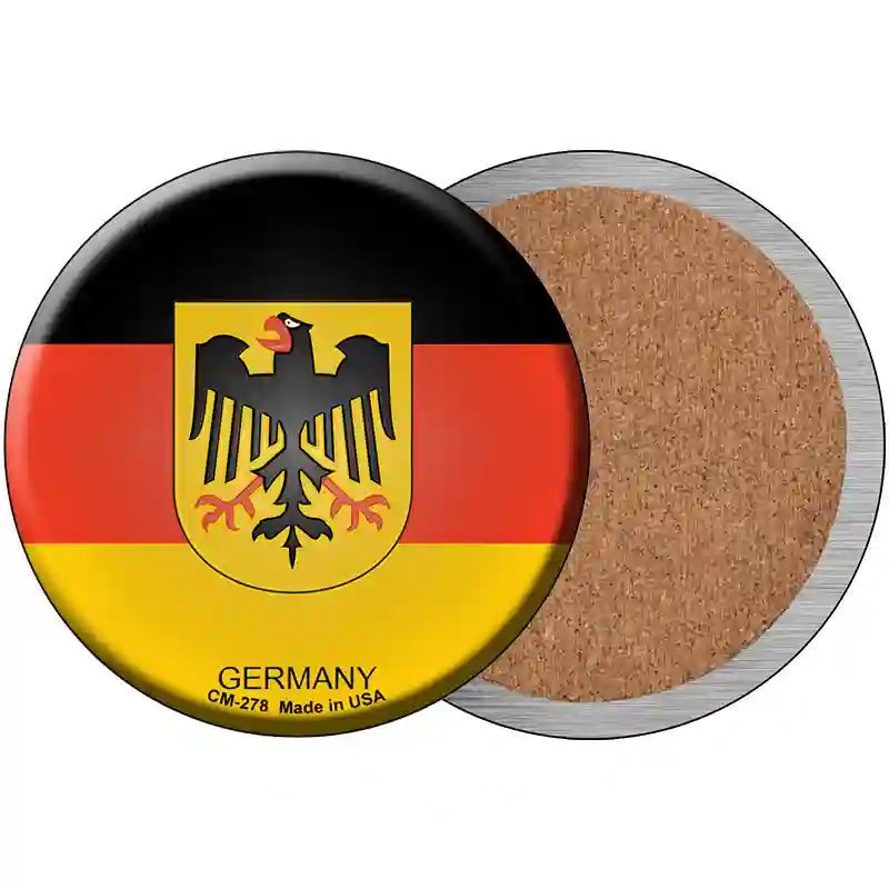 Germany Country Novelty Metal Circular Sign 3.5" (CC)