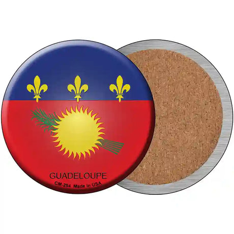 Guadeloupe Country Novelty Metal Circular Sign 3.5" (CC)