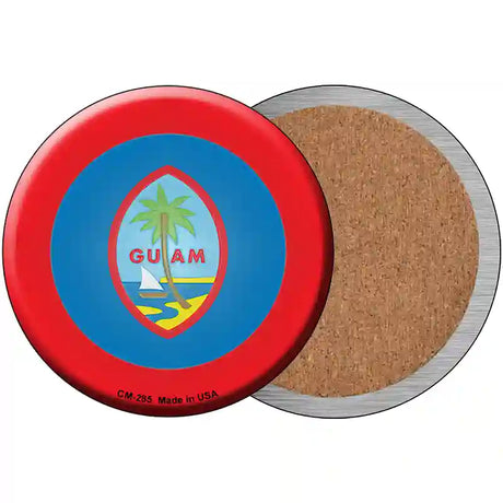 Guam Country Novelty Metal Circular Sign 3.5" (CC)