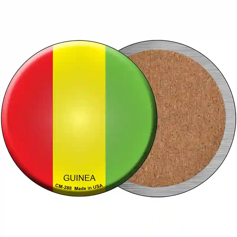 Guinea Country Novelty Metal Circular Sign 3.5" (CC)