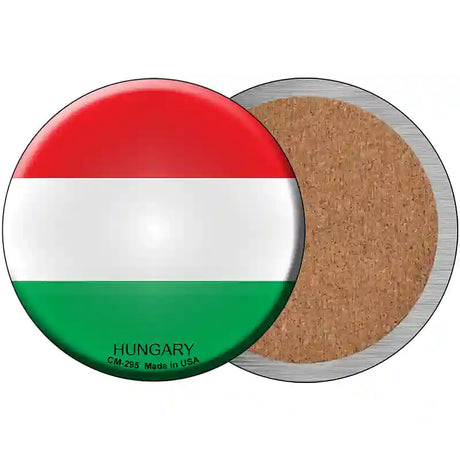 Hungary Country Novelty Metal Circular Sign 3.5" (CC)