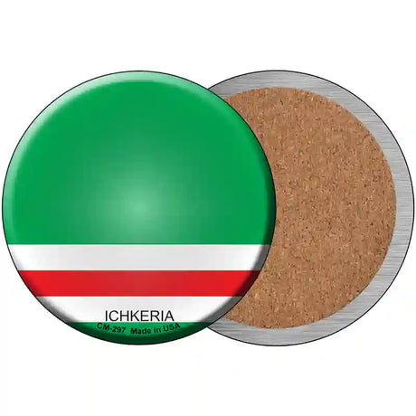 Ichkeria Country Novelty Metal Circular Sign 3.5" (CC)