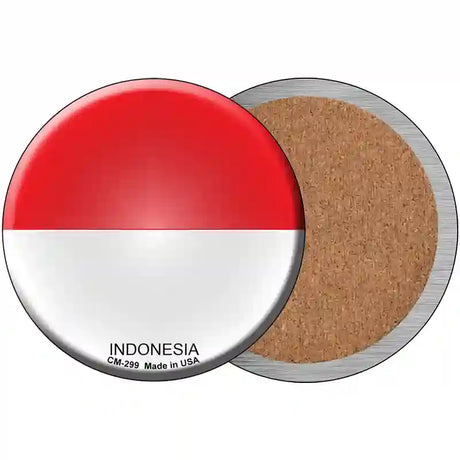 Indonesia Country Novelty Metal Circular Sign 3.5" (CC)