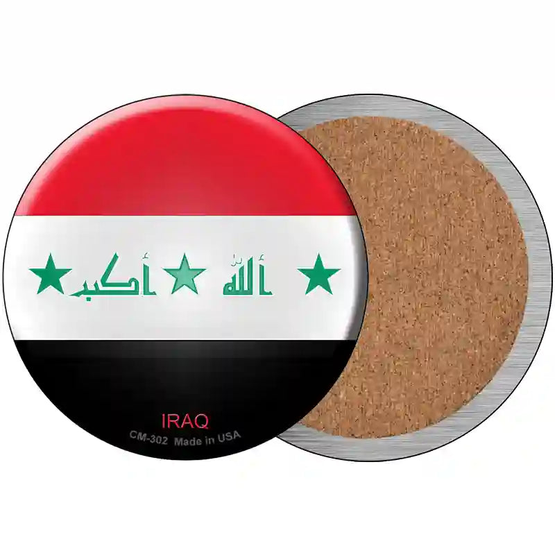 Iraq Country Novelty Metal Circular Sign 3.5" (CC)