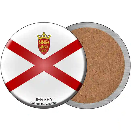 Jersey Country Novelty Metal Circular Sign 3.5" (CC)