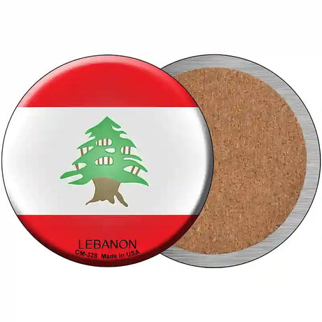 Lebanon Country Novelty Metal Circular Sign 3.5" (CC)